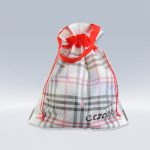 BURBERRY BÜZGÜLÜ SAPLI BEZ ÇANTA (1 paket 50 adet )