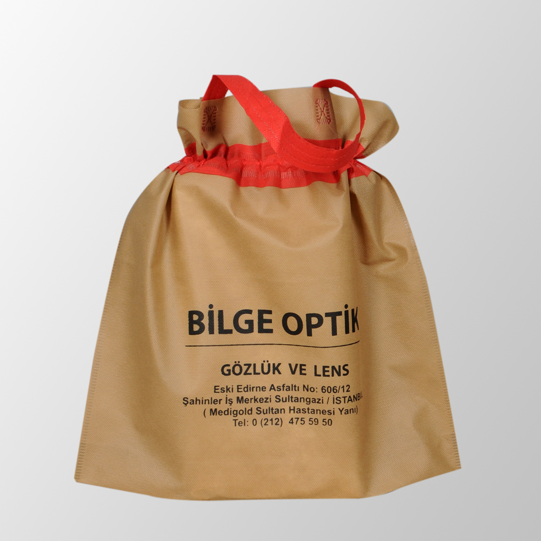 optik çanta büzgülü çanta